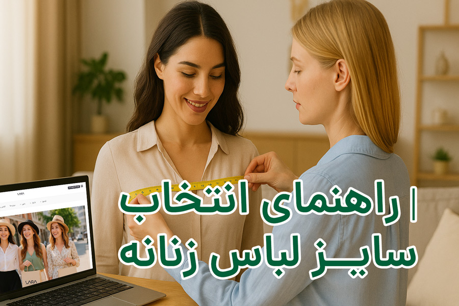 راهنمای انتخاب سایز-فروشگاه لباس زنانه لارا