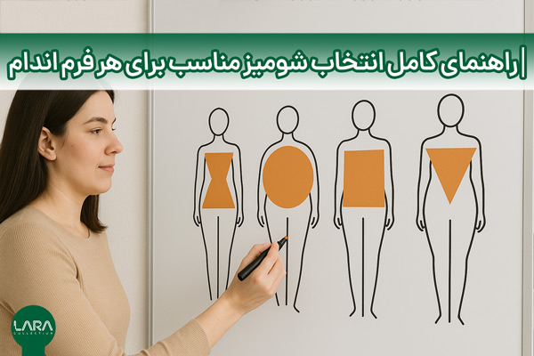 راهنمای کامل انتخاب شومیز مناسب برای هر فرم اندام-فروشگاه لباس زنانه لارا