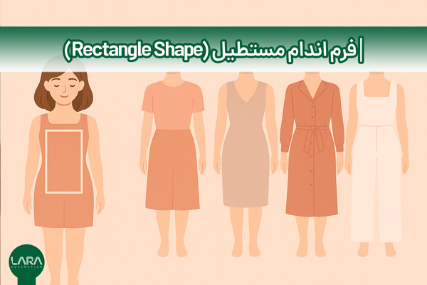 فرم اندام مستطیل-فروشگاه لباس زنانه لارا