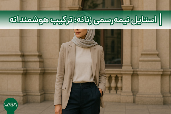 استایل نیمه‌رسمی زنانه؛ ترکیب هوشمندانه-فروشگاه لباس زنانه لارا
