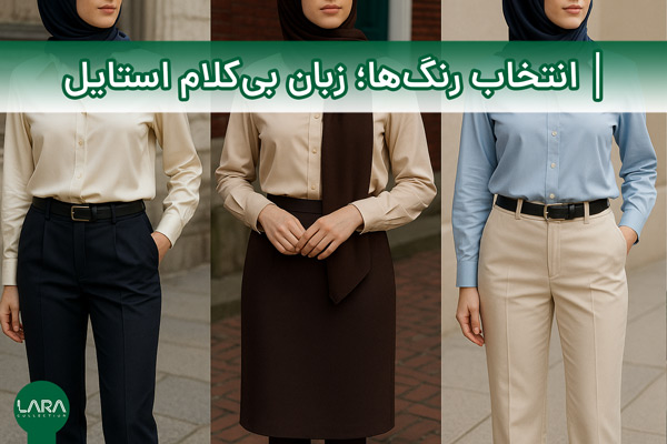 انتخاب رنگ‌ها؛ زبان بی‌کلام استایل-فروشگاه لباس زنانه لارا