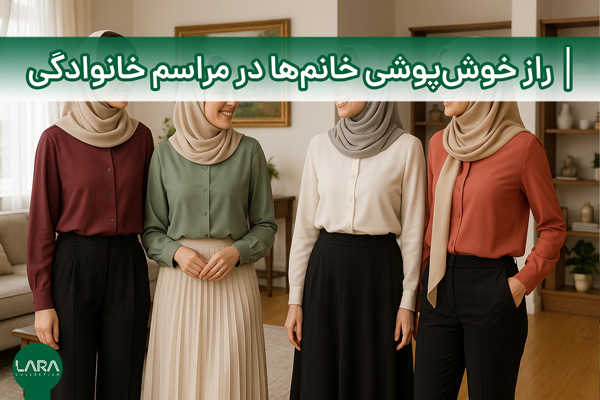 راز خوش‌پوشی خانم‌ها در مراسم خانوادگی-فروشگاه لباس زنانه لارا