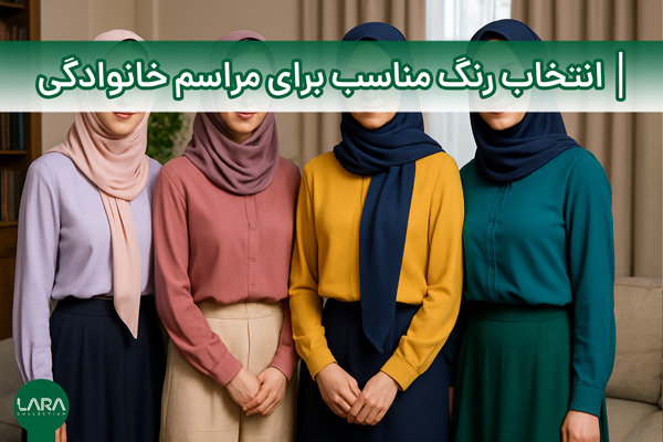 انتخاب رنگ مناسب برای مراسم خانوادگی-فروشگاه لباس زنانه لارا